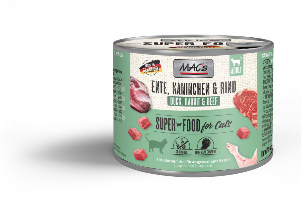 MACs Cat Ente, Kaninchen & Rind 200g