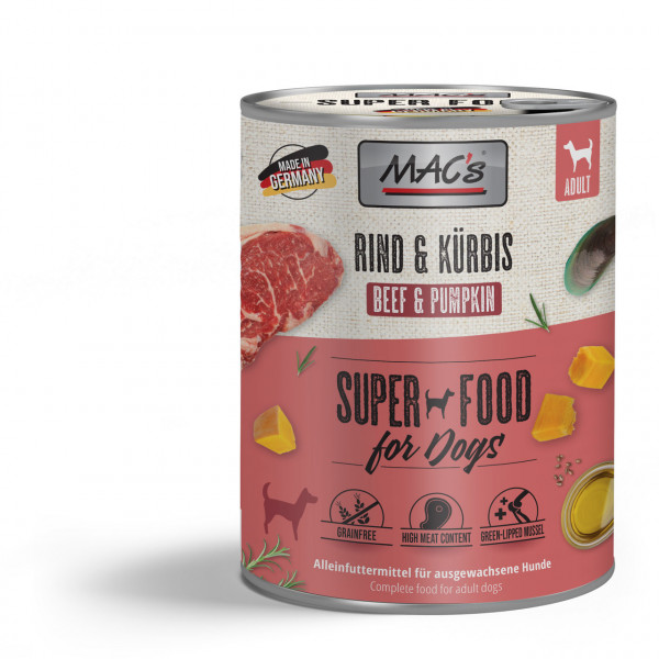 MACs Dog Rind & Kürbis 800g