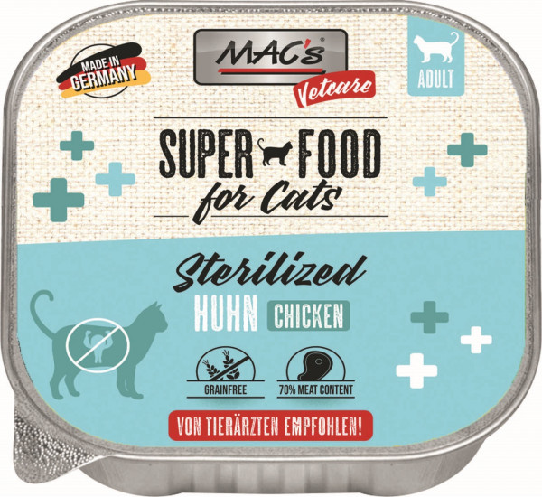 MACs Cat Vetcare Huhn Sterilized 100g