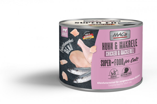 MACs Cat Feinschmecker Huhn & Makrele 200g