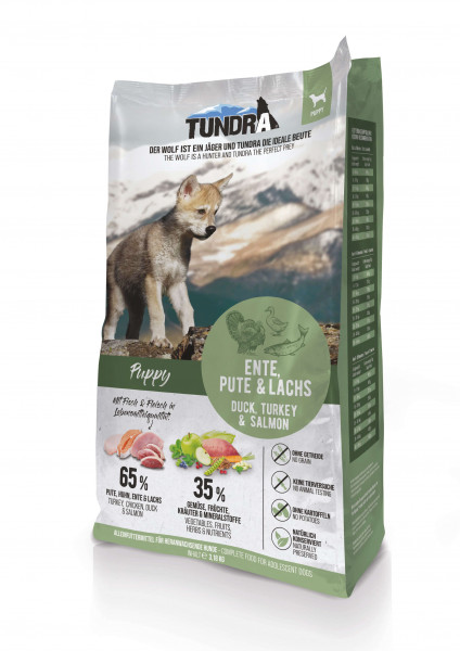 Tundra Dog Puppy Ente, Pute & Lachs 3,18kg