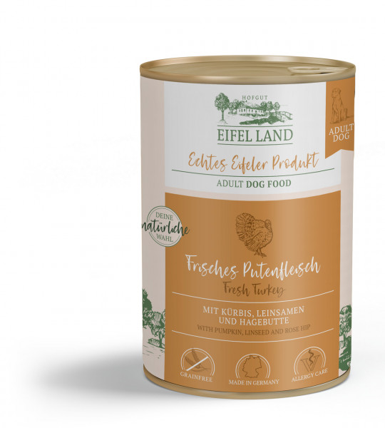 Eifel Land Dog frisches Putenfleisch 800g