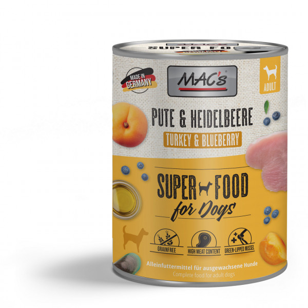 MACs Dog Pute & Heidelbeere 800g