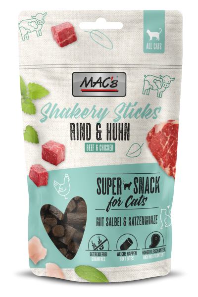 MACs Cat Shakery Sticks Rind & Huhn 50g