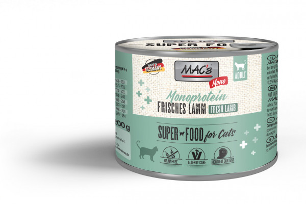 MACs Cat Mono frisches Lamm 200g