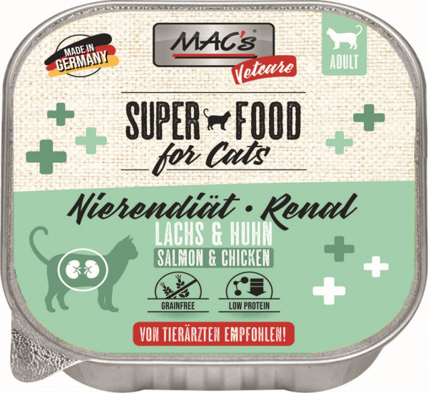 MACs Cat Vetcare Lachs & Huhn Nierendiät 100g