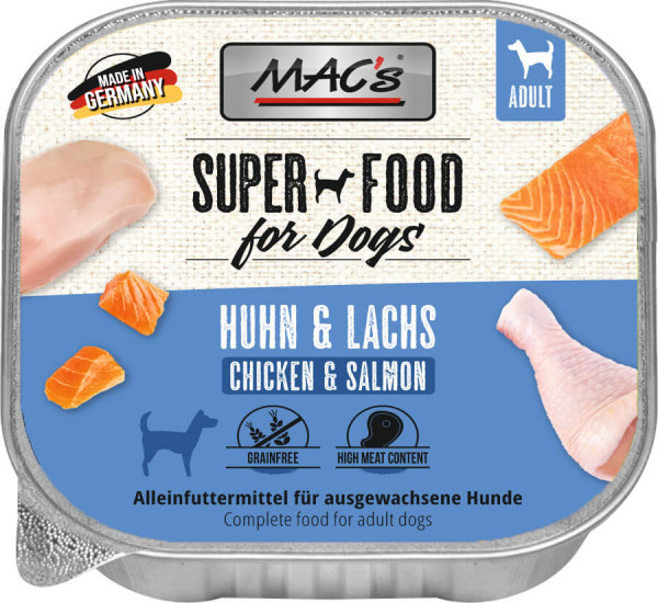 MACs Dog Schale Huhn & Lachs 150g