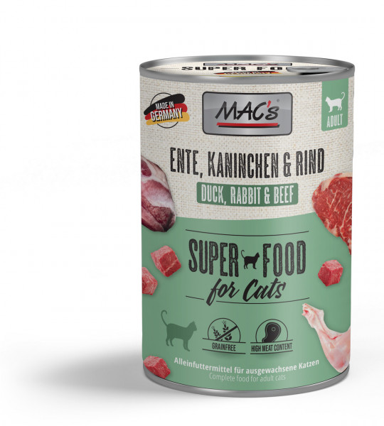 MACs Cat Ente, Kaninchen & Rind 400g