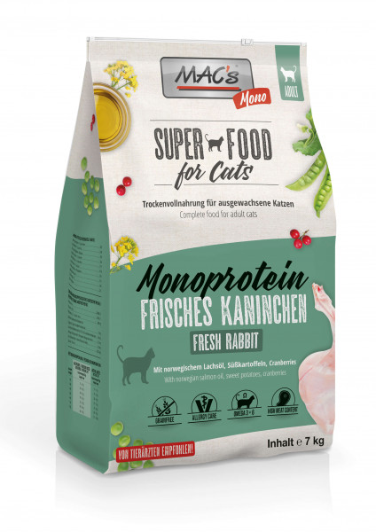 MACs Cat Mono frisches Kaninchen 7kg