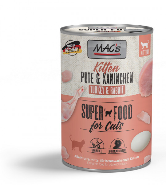 MACs Cat Kitten Pute & Kaninchen 400g