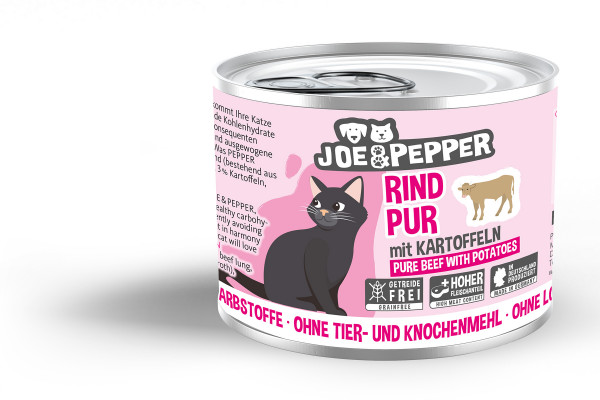 Joe & Pepper Cat Rind pur mit Kartoffeln 200g