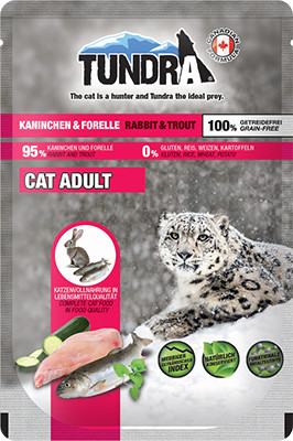 Tundra Cat Pouchpack Kaninchen & Forelle 85g