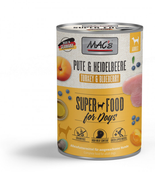 MACs Dog Pute & Heidelbeere 400g