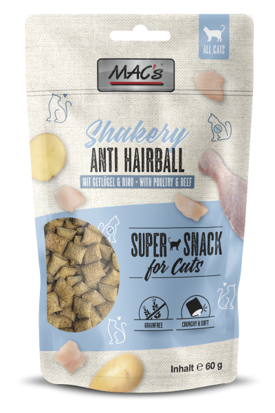 MACs Cat Shakery Snacks Anti-Hairball 60g