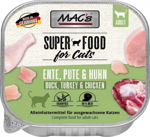 MACs Cat Schale Ente, Pute & Huhn 100g