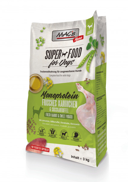 MACs Dog Mono frisches Kaninchen 3kg