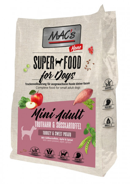 MACs Dog Mono Mini Adult Truthahn 7kg