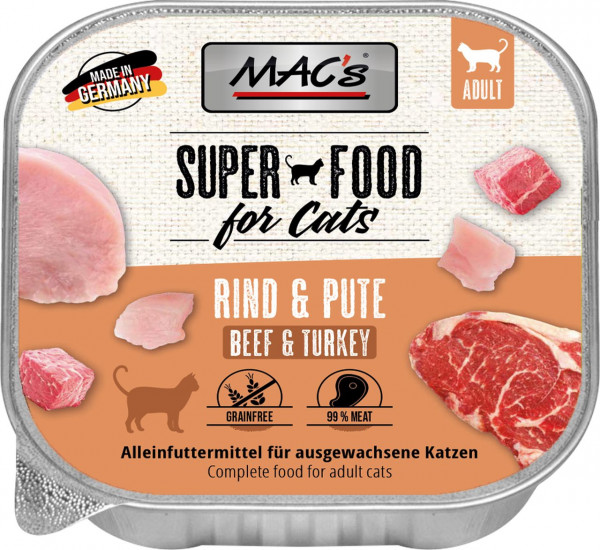 MACs Cat Schale Rind & Pute 100g