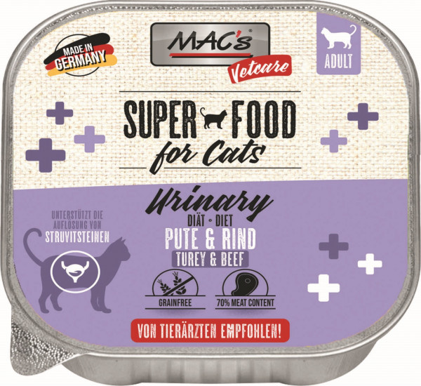 MACs Cat Vetcare Pute & Rind Urinary 100g