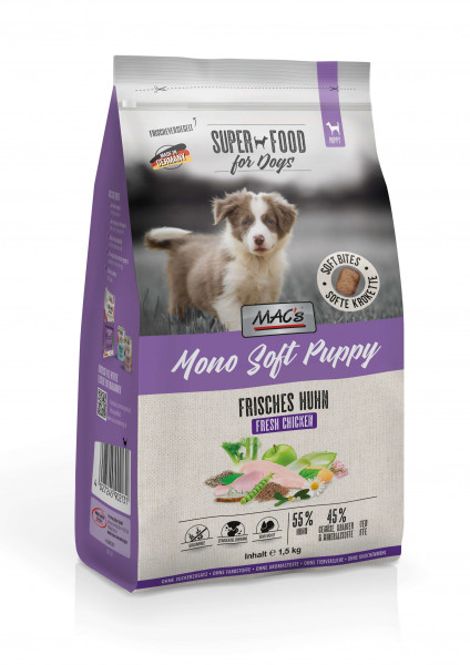 MACs Dog Mono Soft Puppy - Frisches Huhn 1,5kg