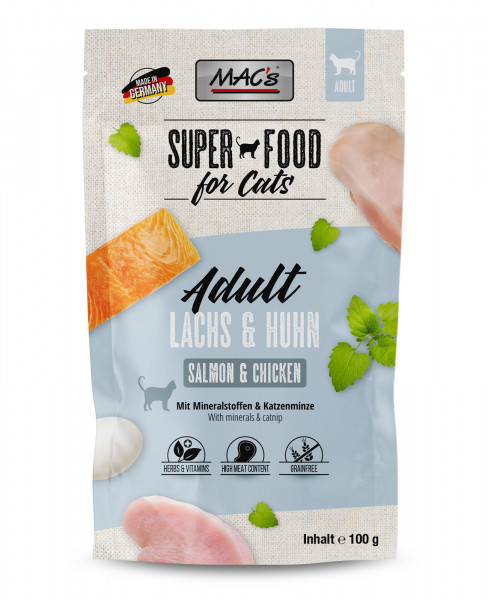 MACs Cat Pouchpack Lachs & Huhn 100g