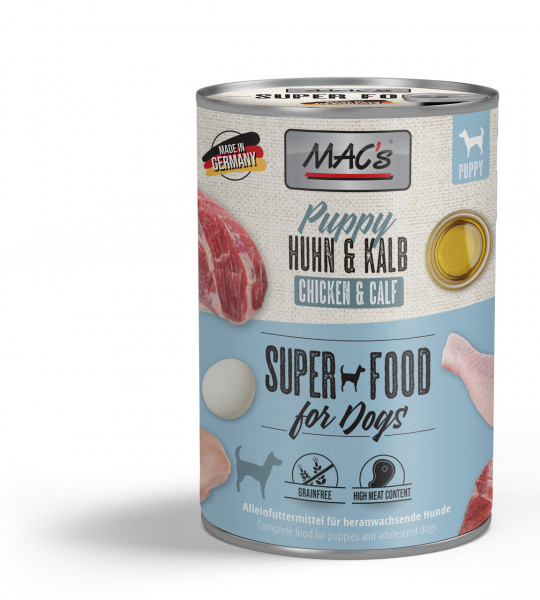 MACs Dog Puppy Huhn & Kalb 400g
